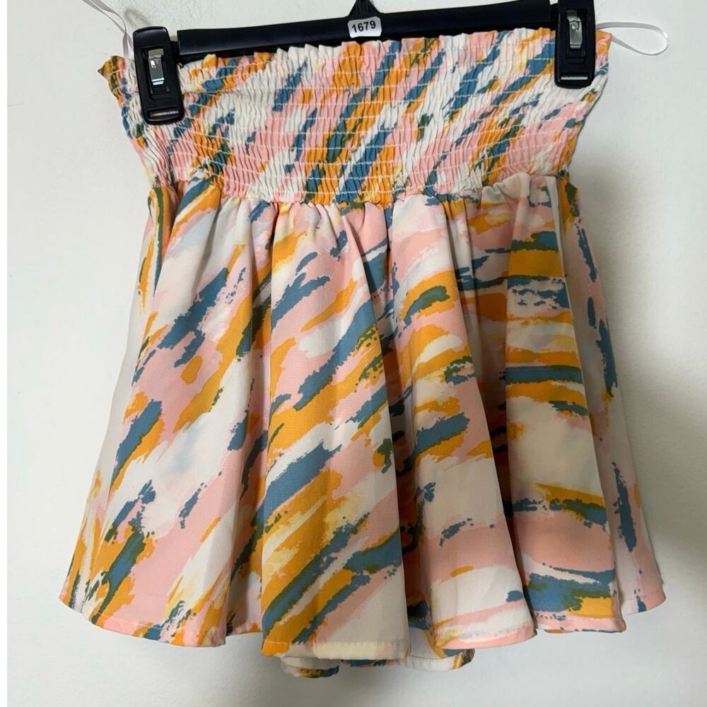 Karlie Clothes Multi Colored Pink Short Skirt Sz M